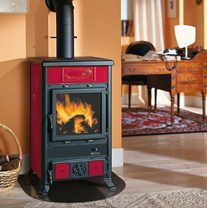 Дровяная печь La Nordica Rossella R1 BII Liberty BO (бордовый) фото#3