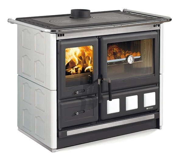 Дровяная печь La Nordica ROSA XXL MAIOLICA BIN (белый)