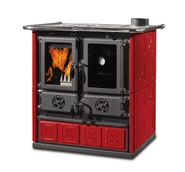 Дровяная печь La Nordica Rosetta BII- Maiolica BO (бордовый)
