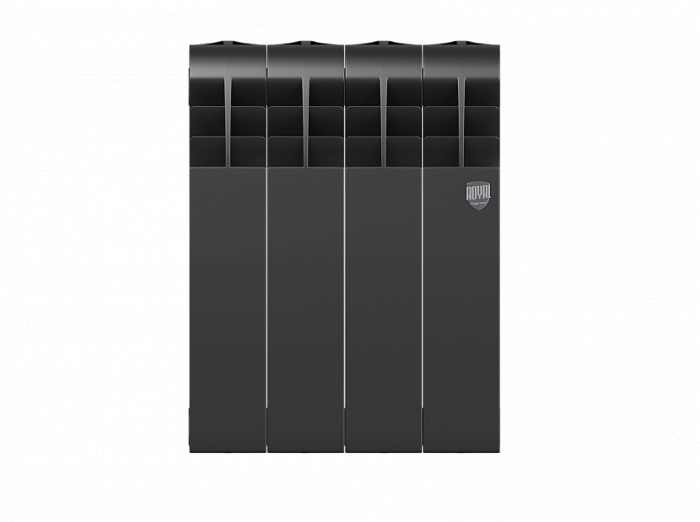 Биметаллический радиатор Royal Thermo Biliner 350 VD 4 секц. Noir Sable фото#2