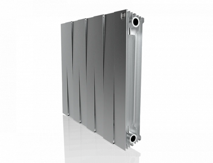 Биметаллический радиатор Royal Thermo Pianoforte 500 VDR80 8 секц. Silver Satin