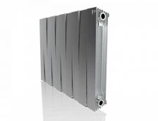 Биметаллический радиатор Royal Thermo Pianoforte 500 VDR80 10 секц. Silver Satin