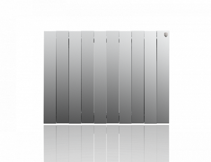Биметаллический радиатор Royal Thermo Pianoforte 500 VDR80 10 секц. Silver Satin фото#2