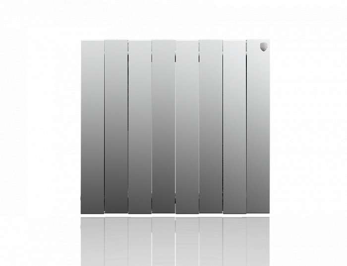 Биметаллический радиатор Royal Thermo Pianoforte 500 VDR80 8 секц. Silver Satin фото#2