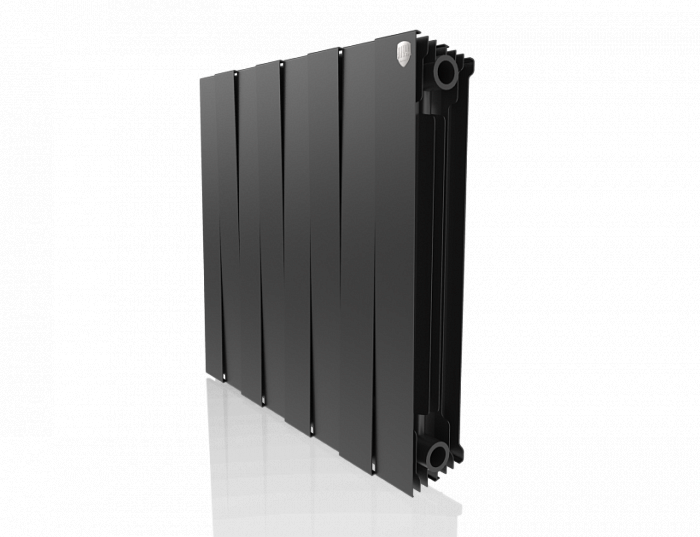 Биметаллический радиатор Royal Thermo Pianoforte 500 VDR80 8 секц. Noir Sable