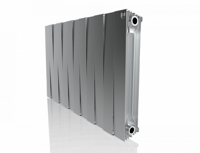 Биметаллический радиатор Royal Thermo Pianoforte 500 VDR80 12 секц. Silver Satin
