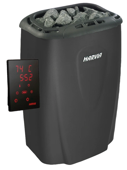 Электрическая печь HARVIA Moderna V60XE Black с выносным пультом в комплекте