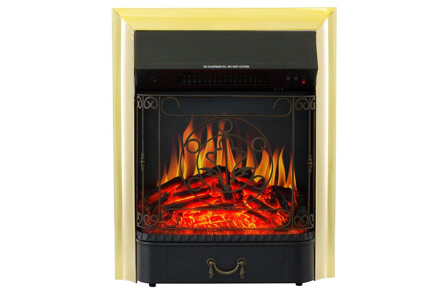 Электрокамин Royal Flame Oxford с очагом Majestic FX Brass фото#3