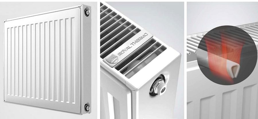 Стальной панельный радиатор Royal Thermo VENTIL COMPACT VC21-450-700 RAL9016 фото#3