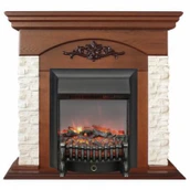Электрокамин Real-Flame Neapolis STD/EUG NT-315 с очагом FOBOS LUX BL
