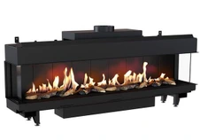 Панорамный газовый камин Kratki LEO/LP/200/G20 (магистральный газ)
