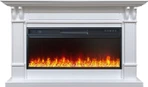 Линейный электрокамин Royal Flame Cardiff (белый) с очагом Vision 42 LED