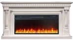 Линейный электрокамин Royal Flame Dallas (Слоновая кость с патиной) с очагом Vision 42 LED