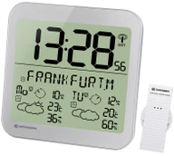 Проекционные часы Bresser MyTime Meteotime LCD, серебристые