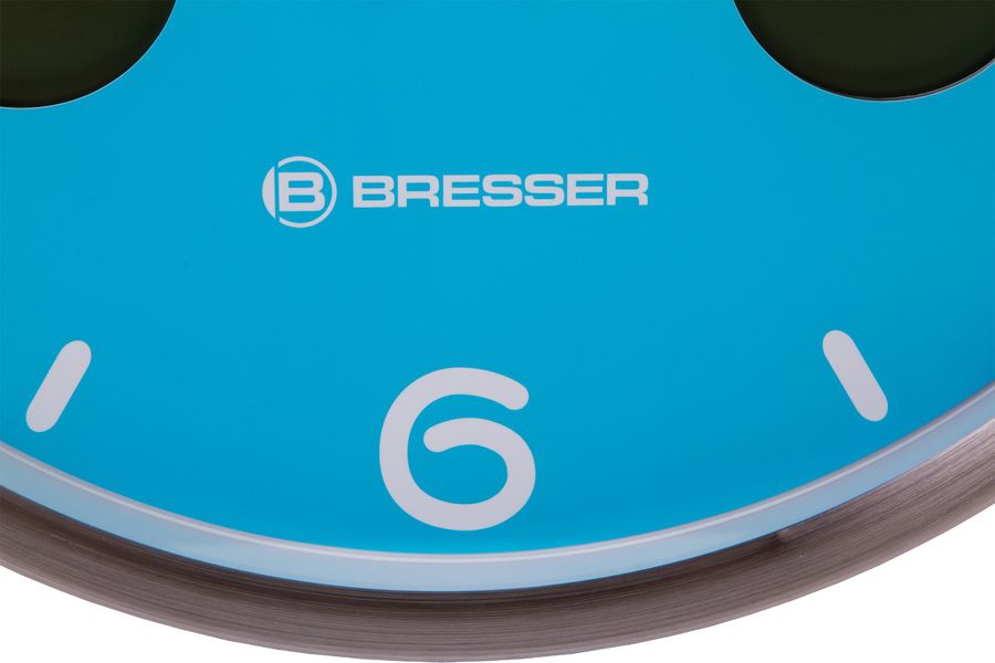 Проекционные часы Bresser MyTime io NX Thermo/Hygro, 30 см, голубые фото#3