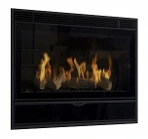 Встраиваемый газовый камин Karma ELEGANCE 67 EXCLUSIVE Slim line 15 anthracite metallic NG