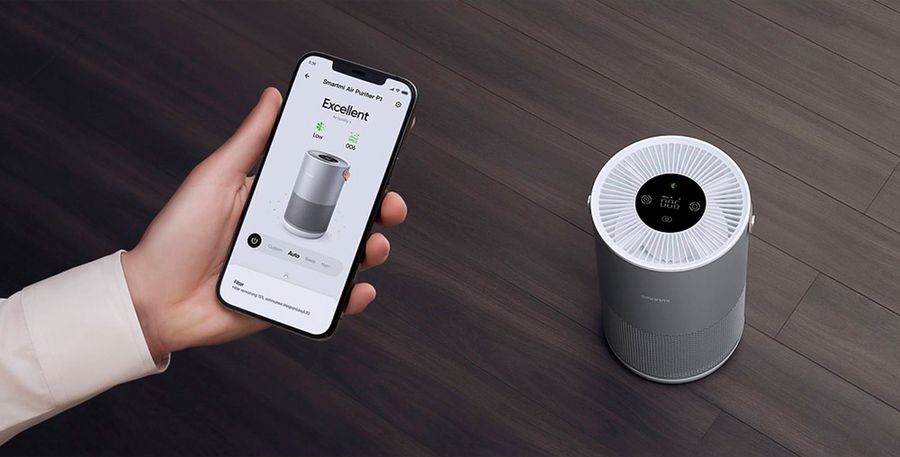 Очиститель воздуха Smartmi Air Purifier P1 серебристый фото#3