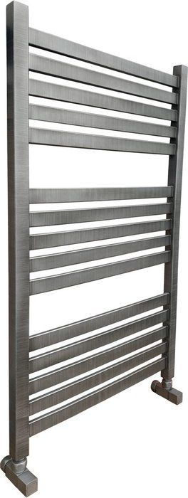 Водяной полотенцесушитель Ника ЛМ-6 100/50 Matt Antique Silver с вентилями фото#2