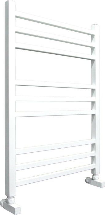Водяной полотенцесушитель Ника ЛМ-5 80/50 RAL9016 белый матовый с вентилями фото#2