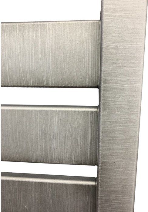 Водяной полотенцесушитель Ника ЛМ-6 100/50 Matt Antique Silver с вентилями фото#3