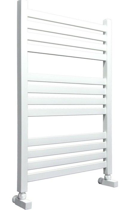 Водяной полотенцесушитель Ника ЛМ-6 80/50 RAL9016 белый матовый с вентилями фото#2