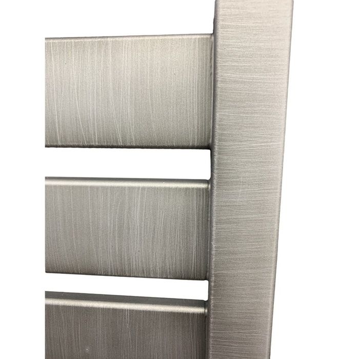 Водяной полотенцесушитель Ника ЛМ-7 80/50 Matt Antique Silver с вентилями фото#5