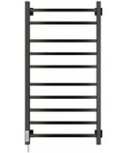 Электрический полотенцесушитель лесенка Ника STEP-2 100/50 RAL9005 черный матовый левый тэн фото#2