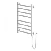 Электрический полотенцесушитель лесенка Ника STEP-1 80/50 RAL9016 белый матовый правый тэн