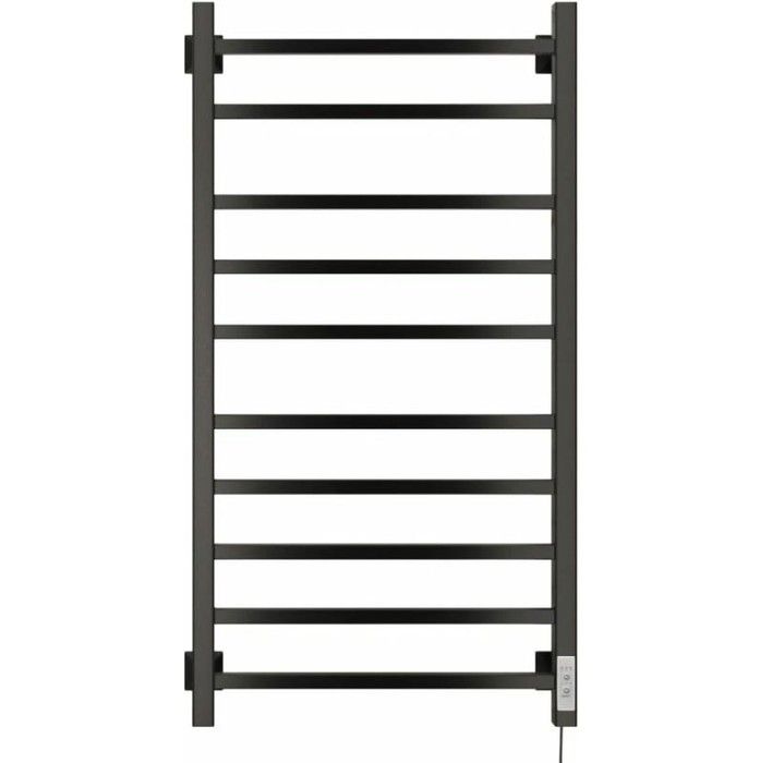 Электрический полотенцесушитель лесенка Ника STEP-2 100/50 RAL9005 черный матовый правый тэн фото#2