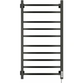 Электрический полотенцесушитель лесенка Ника STEP-2 100/50 RAL9005 черный матовый правый тэн фото#2