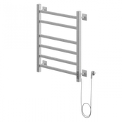 Электрический полотенцесушитель лесенка Ника STEP-2 60/40 RAL9016 белый матовый правый тэн
