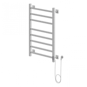 Электрический полотенцесушитель лесенка Ника STEP-2 80/40 RAL9016 белый матовый правый тэн