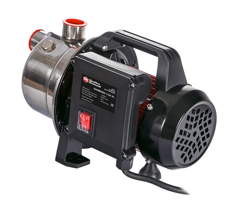 Садовый насос QUATTRO ELEMENTI Giardino 1001 Inox фото#2