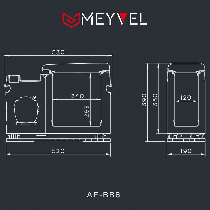 Компрессорный автохолодильник MEYVEL AF-BB8 фото#15