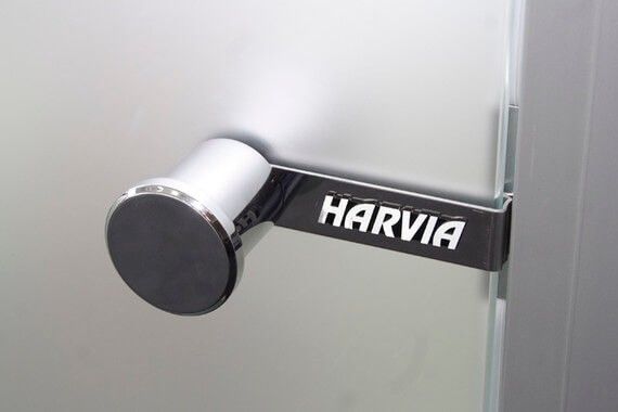 Двери стеклянные HARVIA 7/19 коробка алюминий, стекло прозрачное DA71904 фото#2