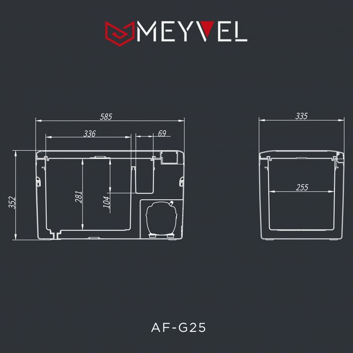 Компрессорный автохолодильник MEYVEL AF-G25 фото#16