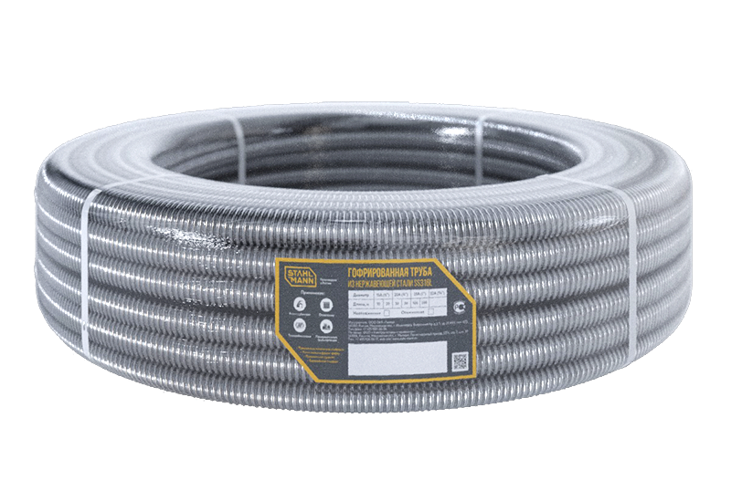 Труба для теплого пола Stahlmann Труба SS316L 32А, отожженная, 20м