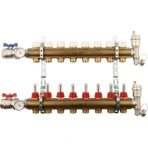Для отопления STOUT Коллектор регулируемый с расходомерами 1/3/4x8
