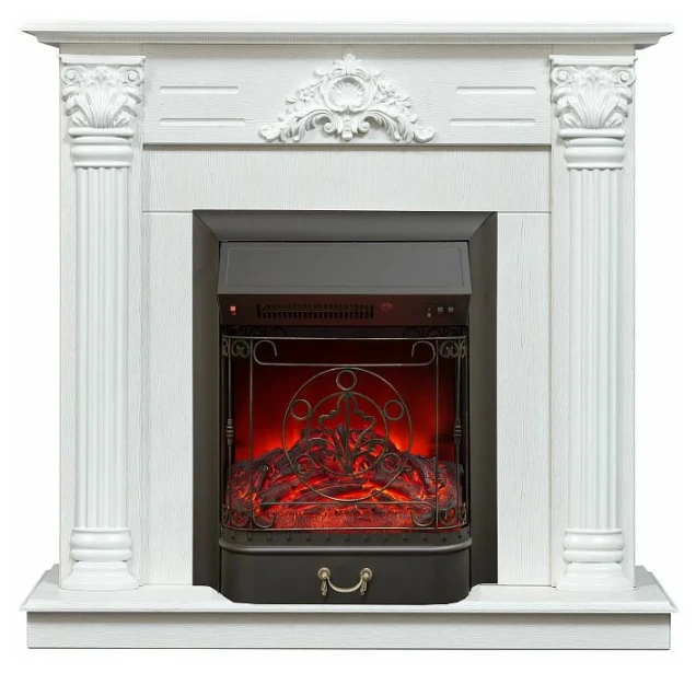 Электрокамин Real-Flame Stefania STD/EUG WT-F614 с очагом FOBOS LUX BL