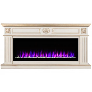Линейный электрокамин Real-Flame Siena 50 WT-619G с очагом Saphir 50