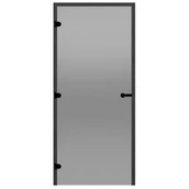 Двери стеклянные HARVIA 8/21 Black Line коробка сосна, серая D82102BL