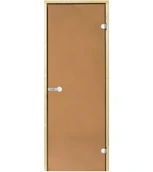 Двери стеклянные HARVIA 8/21 коробка осина, бронза D82101H