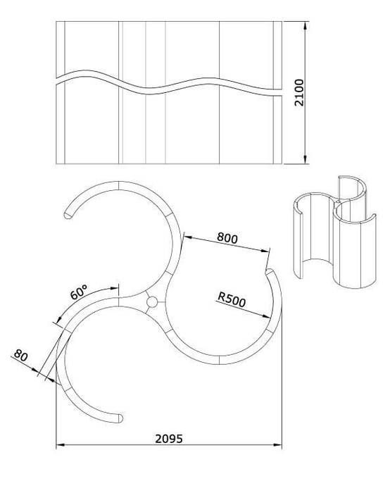 Душевой модуль HARVIA Shower, h = 2100 мм фото#4