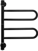 Поворотный электрический полотенцесушитель Energy U chrome G2 RAL 9005 черный матовый