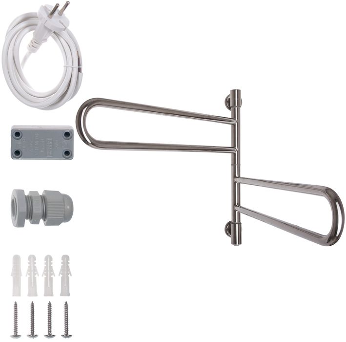 Поворотный электрический полотенцесушитель Energy U chrome G2 RAL 9003 белый матовый фото#2