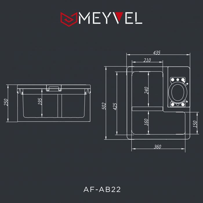 Компрессорный автохолодильник MEYVEL AF-AB22 фото#9