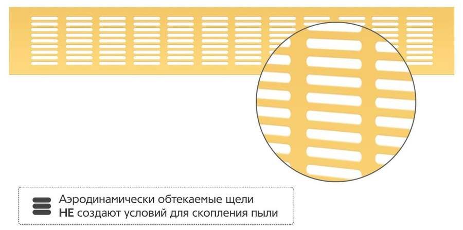 Металлическая Благовест 80x500 мм золото фото#2