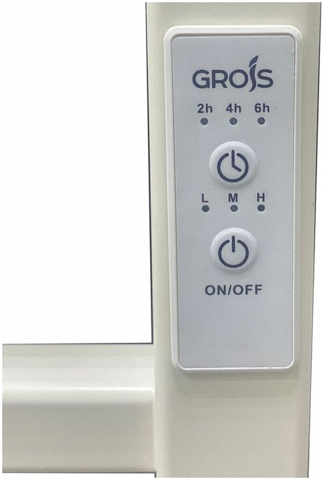 Электрический полотенцесушитель лесенка GROIS Zigzag GR-103 500/800 П8 RAL9016 фото#3