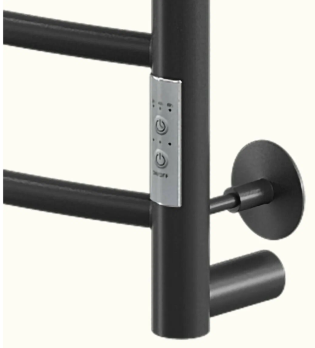 Электрический полотенцесушитель лесенка Ника WAY-2 80/50 RAL9005 черный матовый правый тэн фото#4