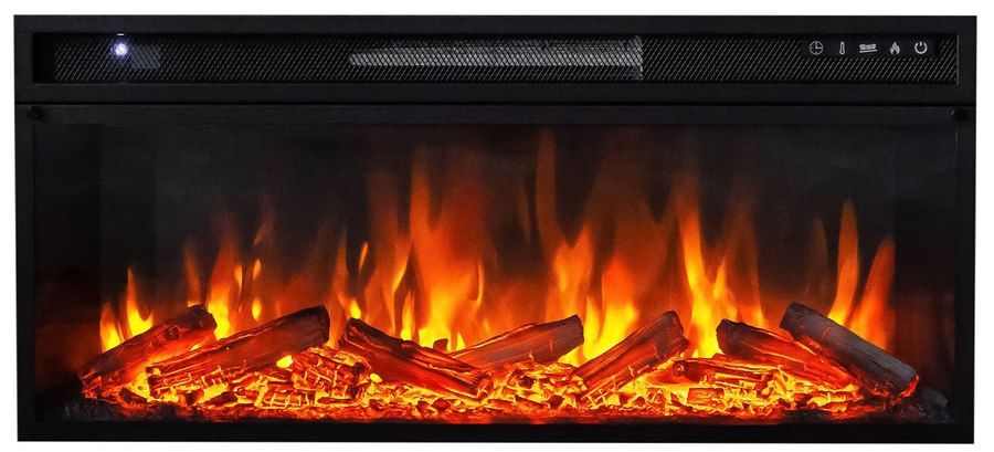 Линейный электрокамин Royal Flame Line с очагом Vision 42 LOG LED фото#3